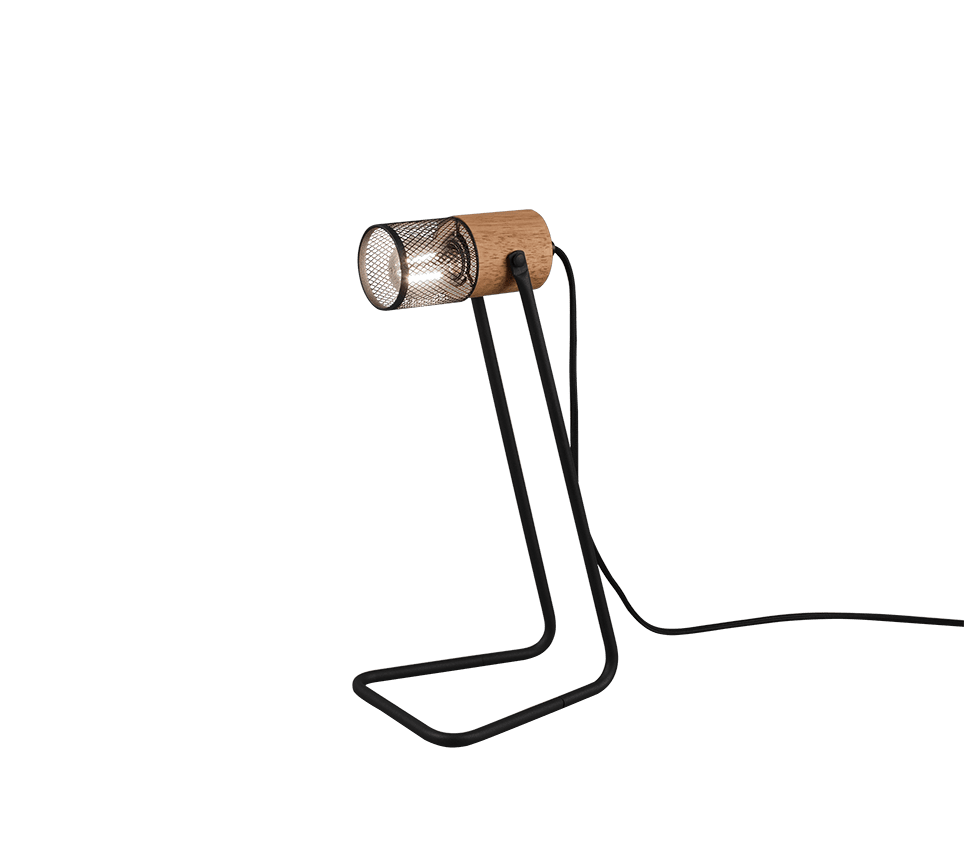 Tosh 40cm Svart skrivebordslampe Fra Trio Lighting - 