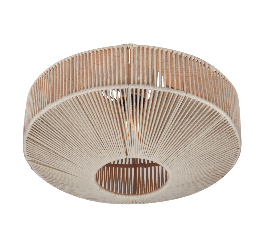 Svea Ø46 Beige plafond Fra Trio Lighting - Svea taklampe kombinerer bohemsk stil med naturlig eleganse og gir hjemmet ditt en myk og stilig f&oslash;lelse.