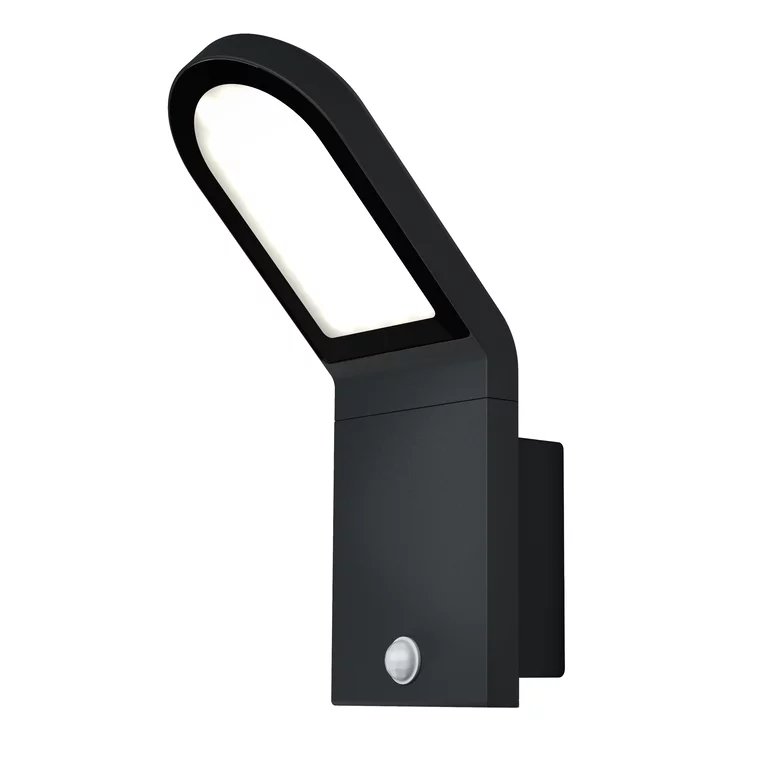 Wall Sensor Mørk grå utendørslampe Fra Osram - Med sin stilrena design och effektiva funktionalitet &auml;r Wall Sensor det perfekta valet f&ouml;r att b&aring;de belysa och s&auml;kerst&auml;lla ditt utomhusomr&aring;de.