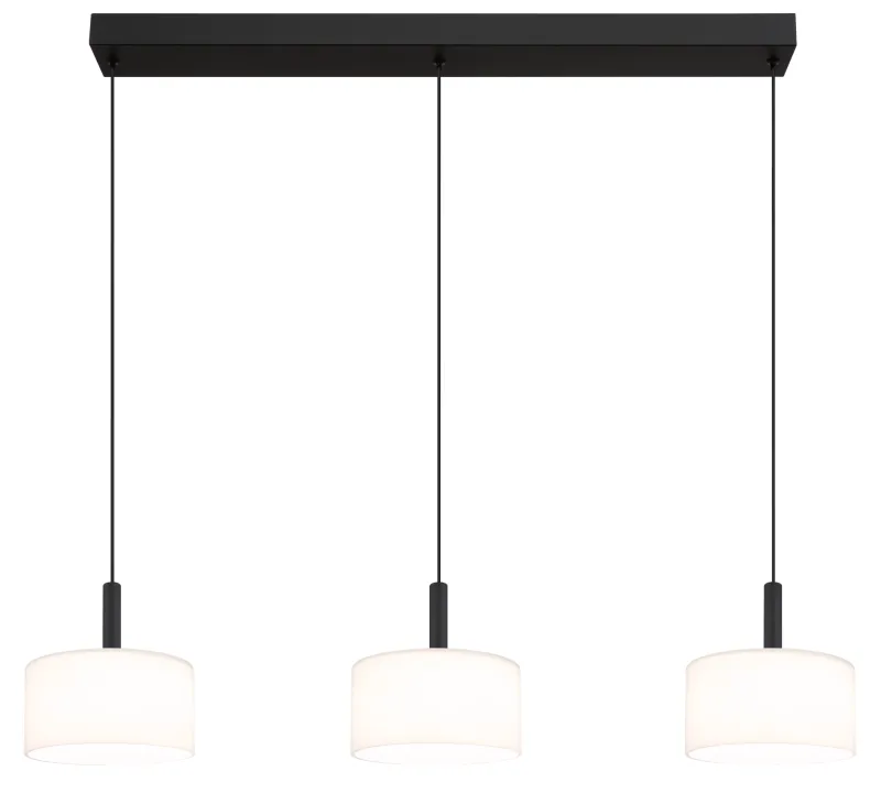 Trenton 96cm Hvit Taklampe Fra Globo Lighting - Denna takpendel &auml;r idealisk f&ouml;r matsalar och k&ouml;k, d&auml;r den skapar en inbjudande atmosf&auml;r och ett stilrent uttryck.