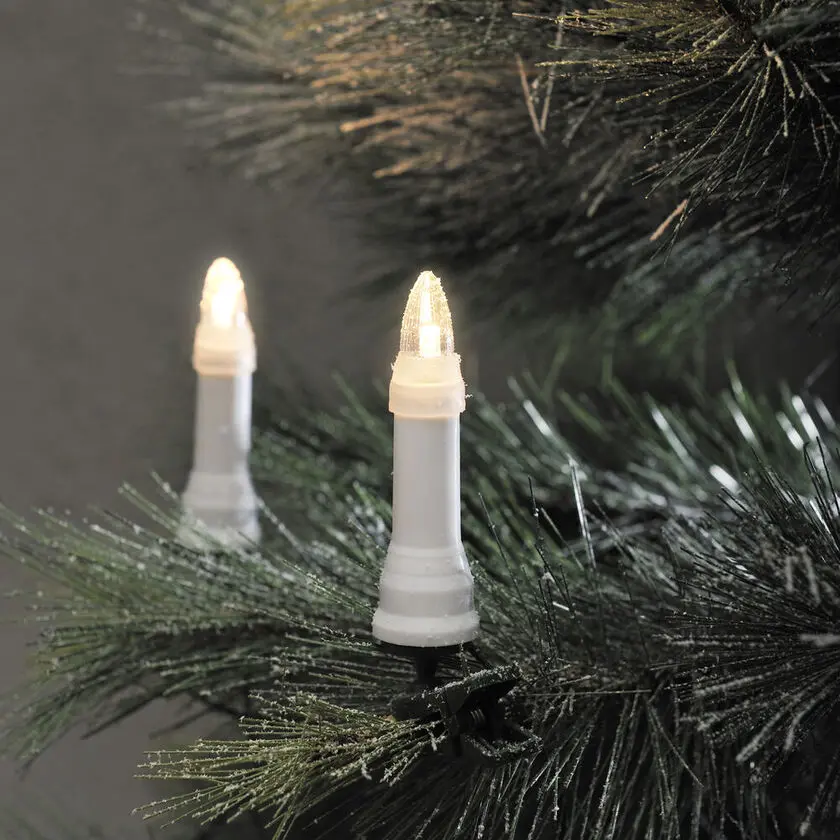 Juletrebelysning Varmhvit 25LED 20m Grønn Fra Konstsmide - Juletrebelysning med 25 varmhvite DC LED-lys for et klassisk og stemningsfullt tre.