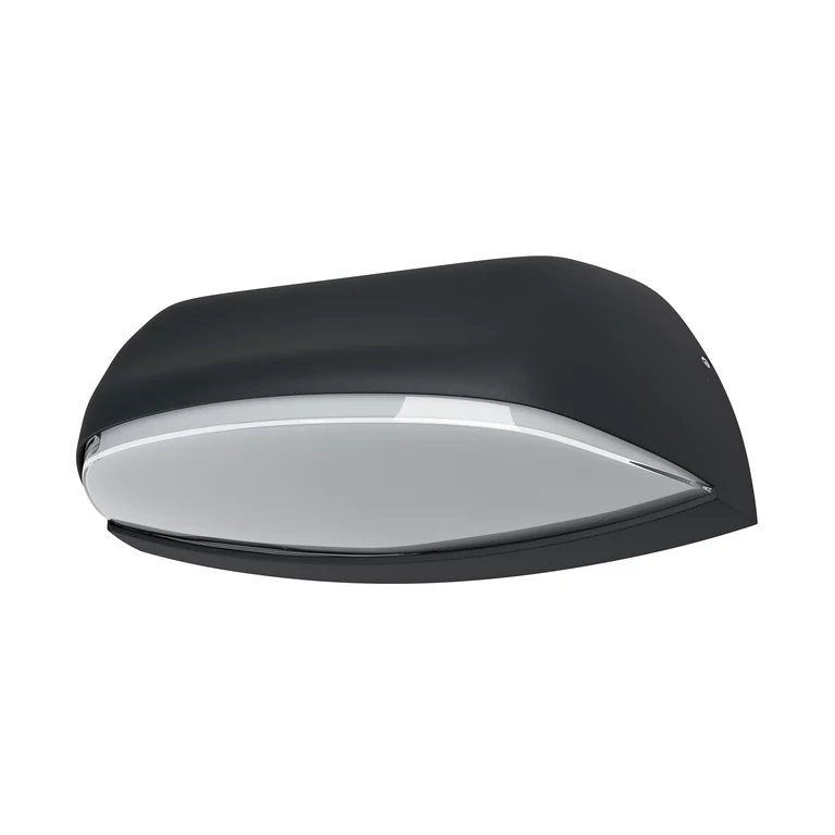 Wide Mørk grå utendørslampe Fra Osram - Tillverkad av pressgjuten aluminium och med IP44-klassning, &auml;r denna lampa b&aring;de h&aring;llbar och skyddad mot v&auml;der och vind, vilket g&ouml;r den idealisk f&ouml;r utomhusbruk.