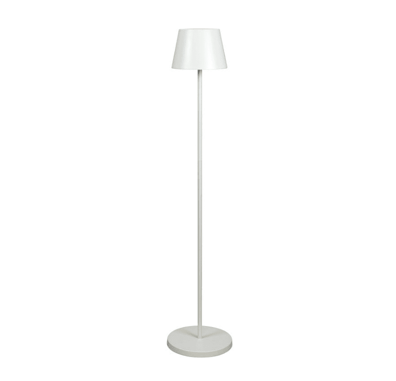 Pomezia 124cm Hvit bærbar Fra Konstsmide - Høyden er justerbar mellom 53 og 124 cm, så du kan også bruke den som en høy bordlampe.
