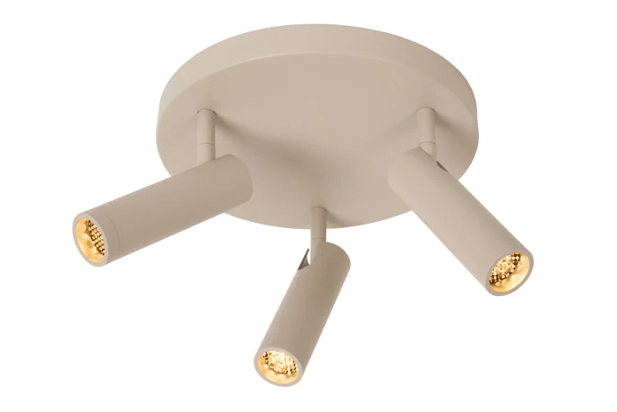 Grado 3 Taupe spotlight Fra Lucide - Med Grado f&aring;r du justerbar belysning som passer til ethvert rom!