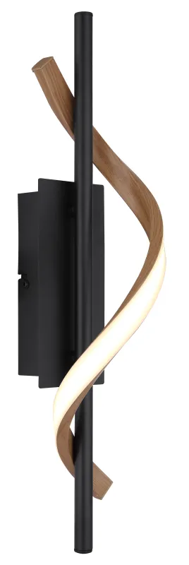 Watkins 47cm Svart vegglampe Fra Globo Lighting - Watkins v&auml;gglampa &auml;r en stilren och modern belysningsl&ouml;sning som skapar en elegant atmosf&auml;r i ditt hem.