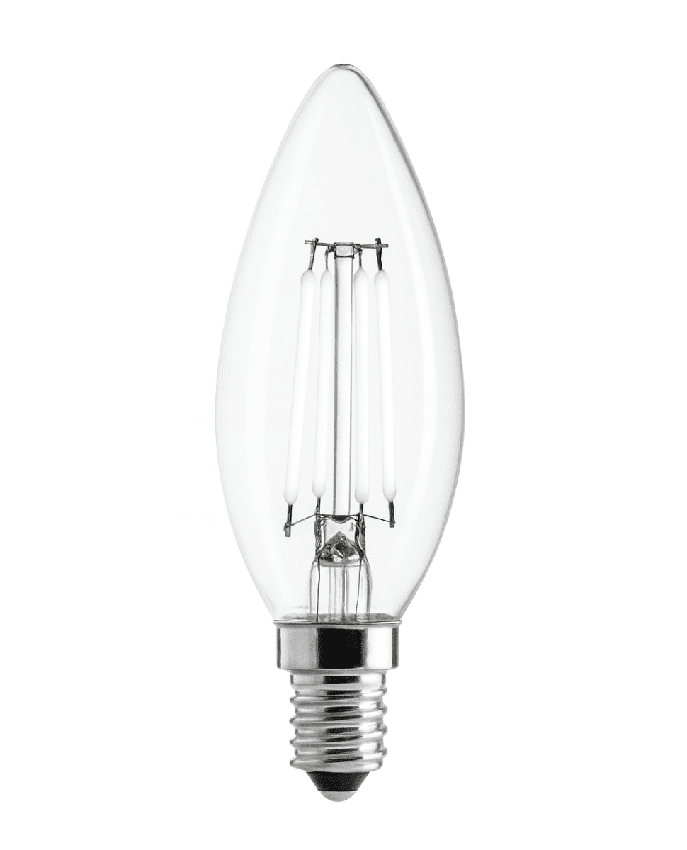 LED E14 Kronelyspære 2W 2700K dimbar Fra Unison - 
