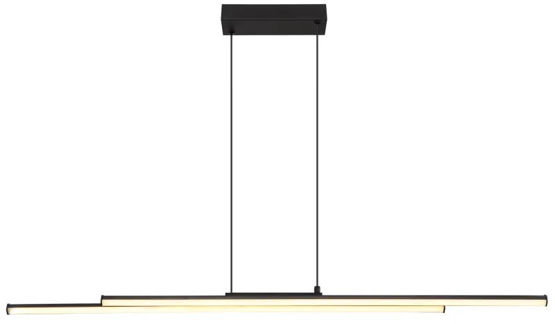 Kirina 110cm Svart Taklampe Fra Globo Lighting - Den stilrena designen i kombination med h&ouml;gkvalitativa material g&ouml;r Kirina till det perfekta valet f&ouml;r dig som s&ouml;ker en b&aring;de estetisk och funktionell belysningsl&ouml;sning.