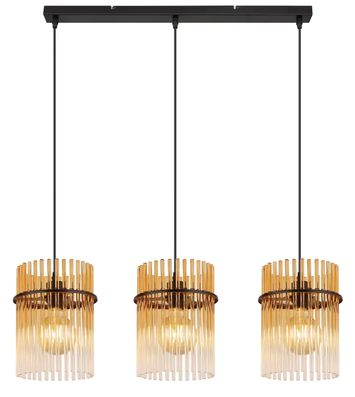 Gorley 80cm Rav Taklampe Fra Globo Lighting - Gorley&nbsp;takpendel kombinerar elegant design med h&ouml;g funktionalitet och blir en sofistikerad inredningsdetalj i ditt hem.