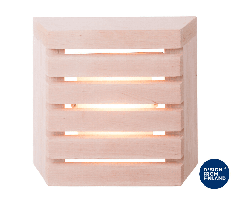 Saunaled K Tre Fra Airam - Armaturen er dimbar, slik at du kan justere lysmengden etter situasjonen.