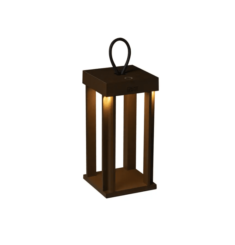 Cannes 42cm Rust bærbar Fra Konstsmide - Lampen er utstyrt med en berøringsdimmer slik at du kan justere lysstyrke og fargetemperatur.