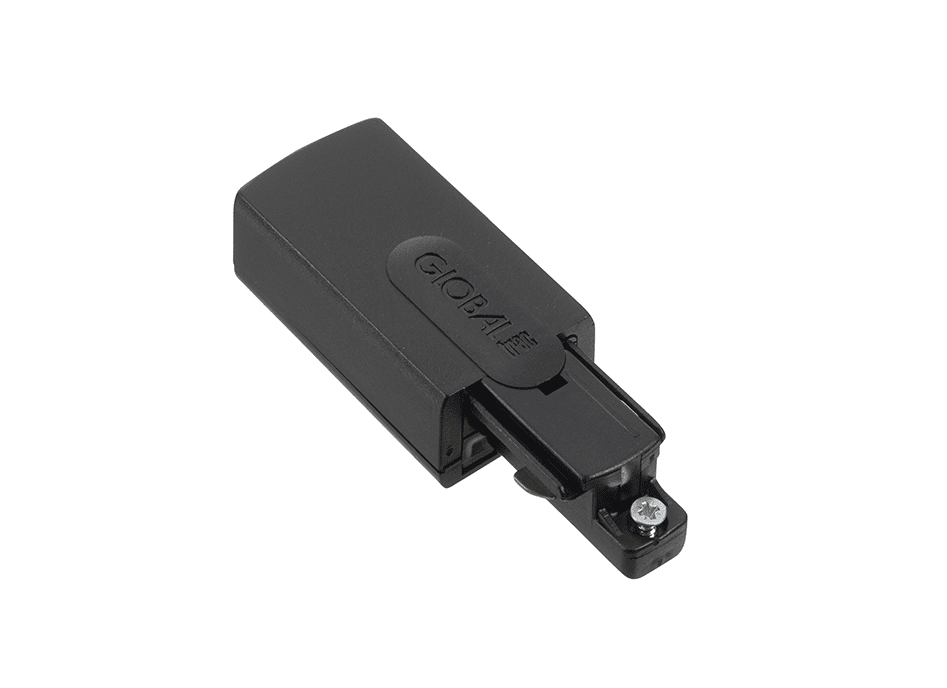 Strømtilkobling (GB12-2) Svart Fra Belid - Strømforsyning med forsyningsdel for Belids 1-fase skinne.