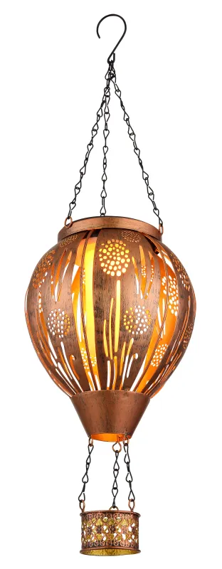 Balloon Kopper solcellelampe Fra Globo Lighting - En unik och st&auml;mningsfull detalj som ger utomhusmilj&ouml;n en lekfull och elegant touch!