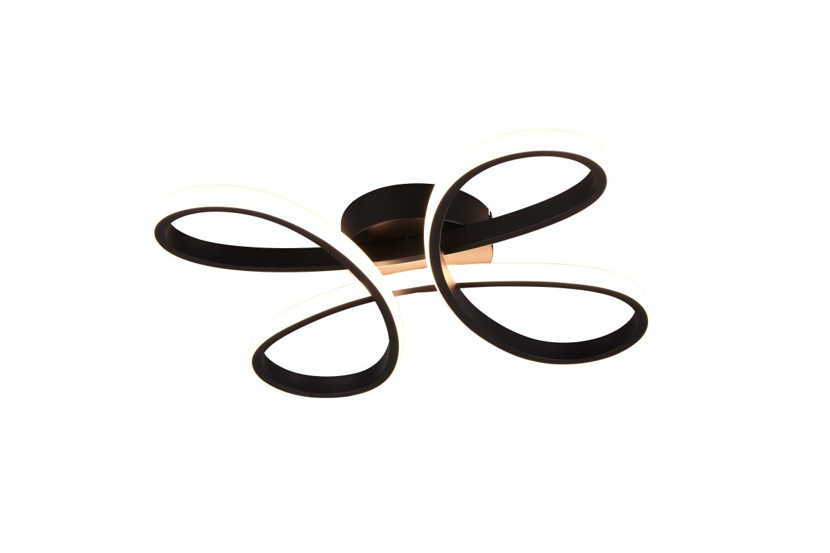 Fly 40cm Svart plafond Fra Trio Lighting - 