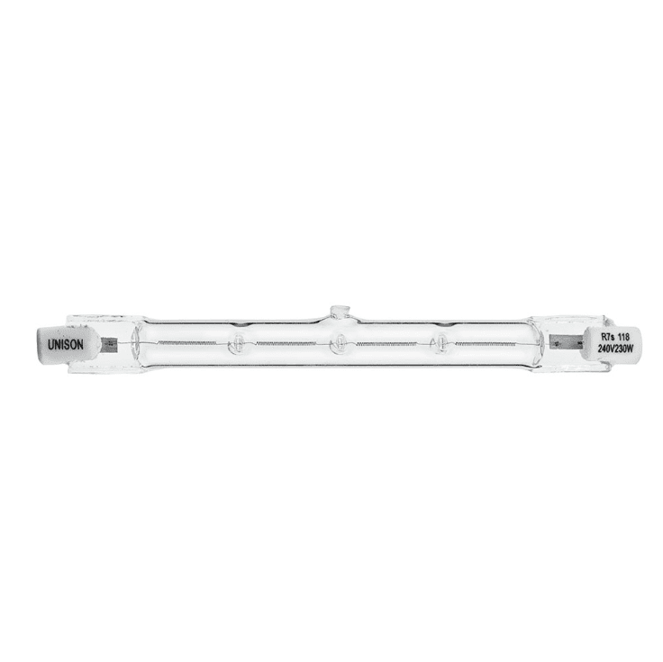 Halogen R7 118mm 230W Fra Unison - 