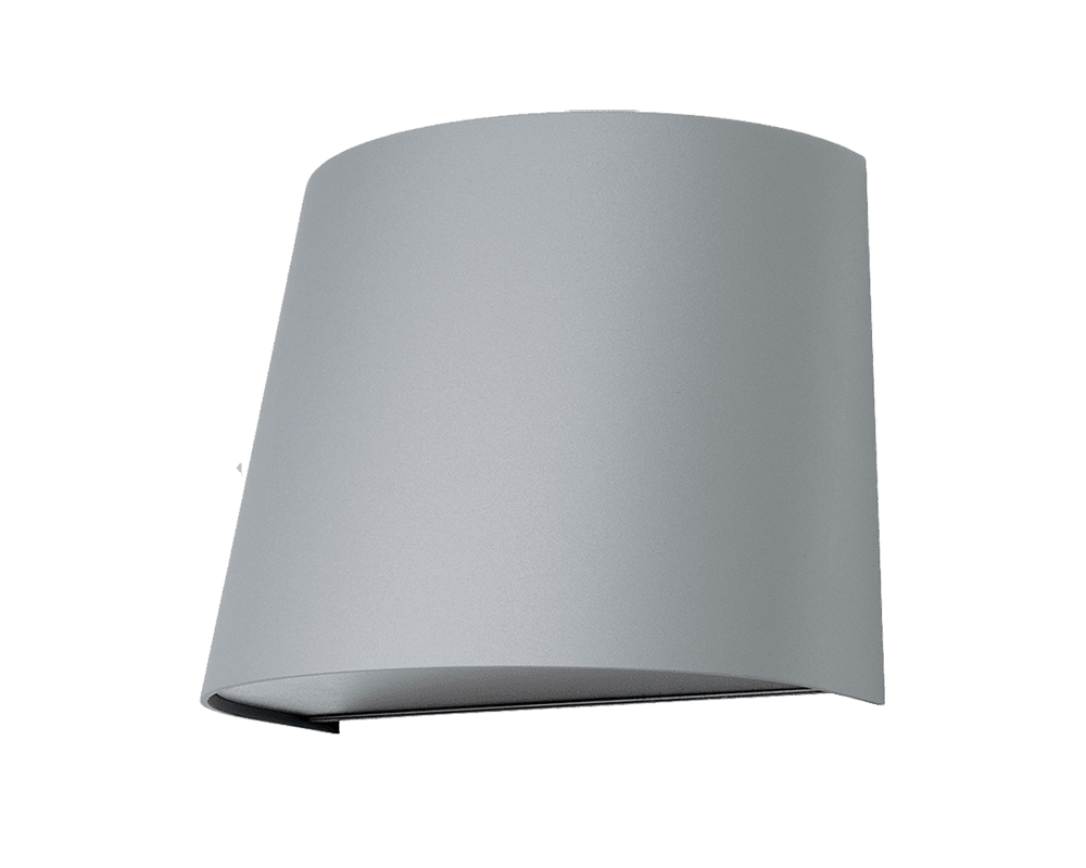 Mini Grå utendørslampe Fra Westal - Baksiden er utstyrt med to inn- og utganger og hurtigkoblingsterminal, som gjør den enkel å montere.