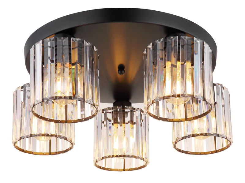 Jordana Ø46 Svart plafond Fra Globo Lighting - Jordana &auml;r en elegant plafond som imponerar med sin eleganta och stilrena design.