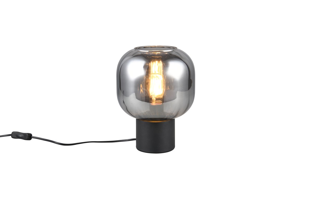 Diva 26cm Røykgrå bordlampe Fra Trio Lighting - 