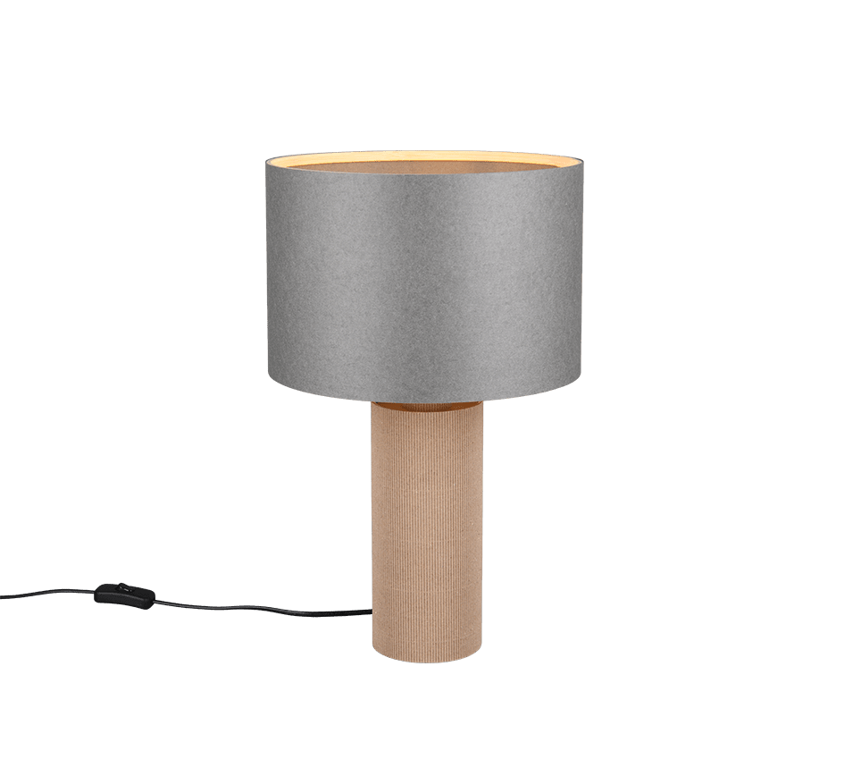 Canio 48cm Grå bordlampe Fra Trio Lighting - 