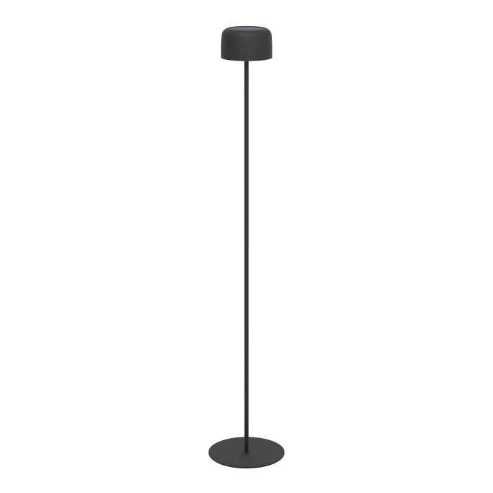 Roccanova 120cm Svart solcellelampe Fra Eglo - Roccanova er en stilig, solcelledrevet gulvlampe som kombinerer form og funksjon for både innendørs og utendørs bruk.