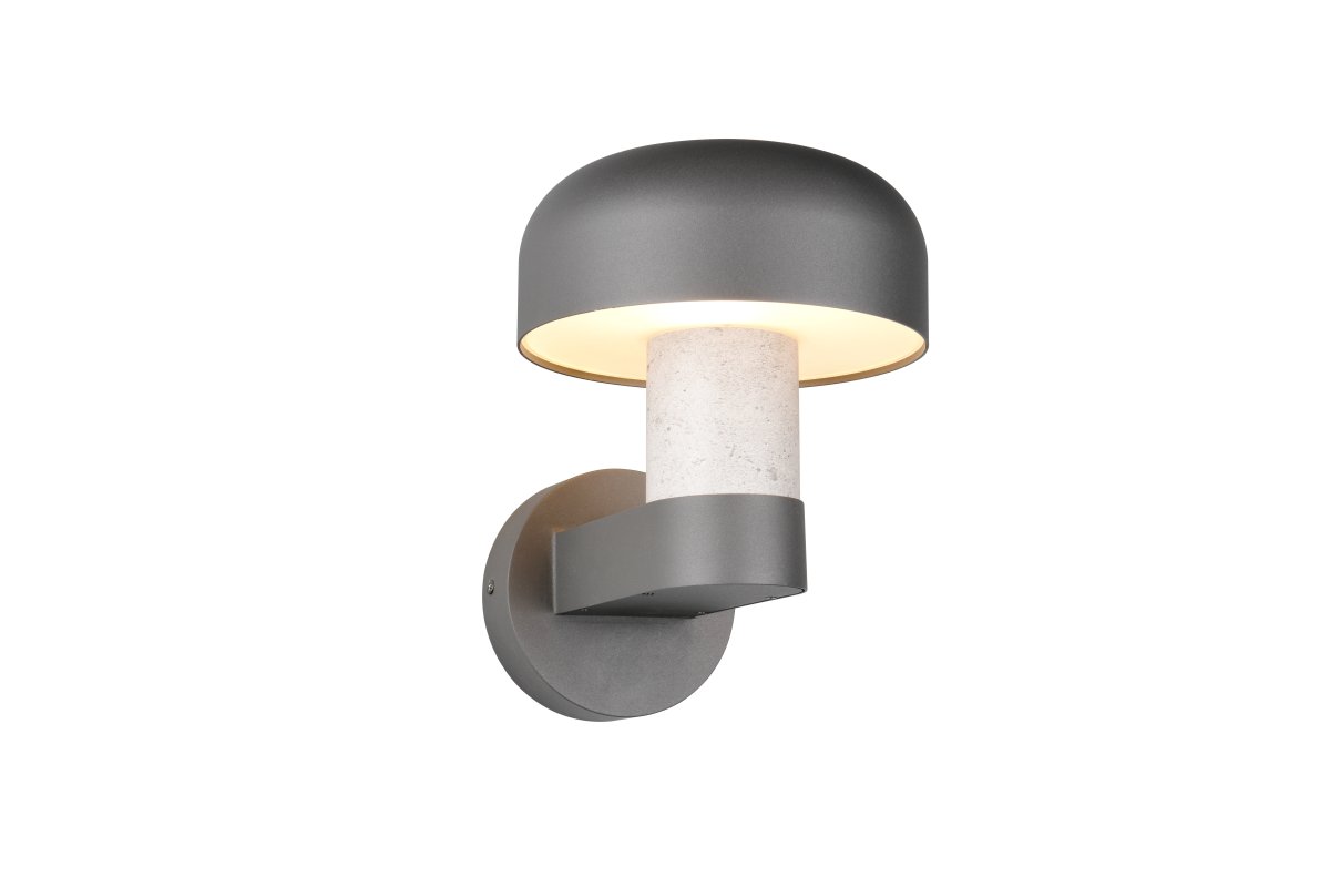 Fraser 24cm Betong utseende utendørslampe Fra Trio Lighting - Fraser er laget av st&oslash;pt aluminium og kombinerer moderne minimalisme med industrielle detaljer.