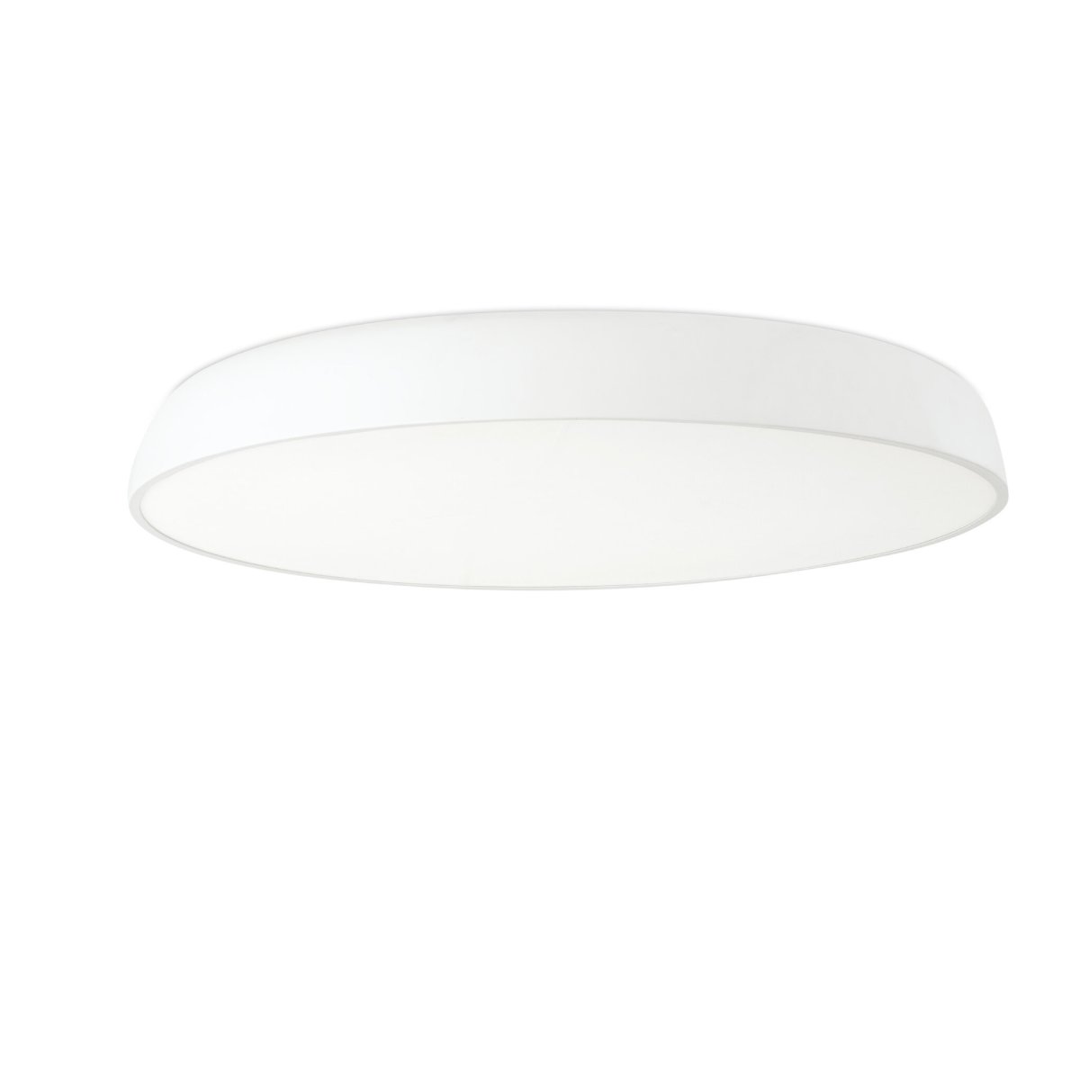 Mega Ø75 Hvit plafond Fra Faro Barcelona - Mega er en elegant taklampe med innebygd LED-teknologi og et klassisk design &ndash; perfekt for jevn og komfortabel innend&oslash;rsbelysning.