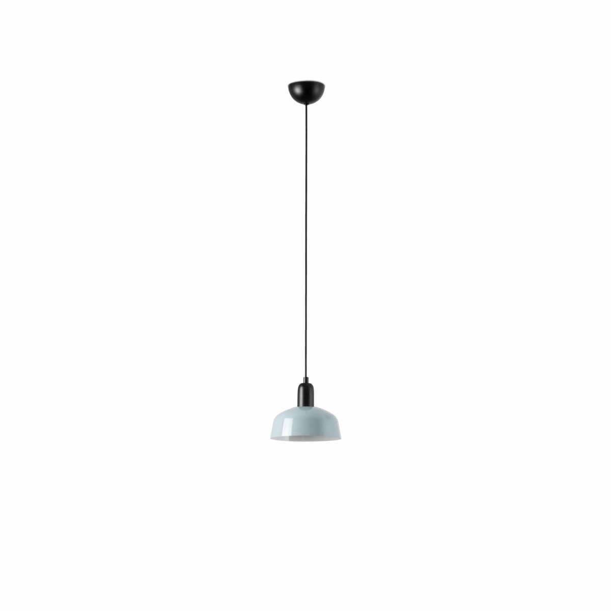 Tatawin Ø18 Gråblå Taklampe Fra Faro Barcelona - Med sin unike silhuett og arkitektoniske uttrykk er Tatawin en stilig og s&aelig;regen belysning i b&aring;de private og offentlige milj&oslash;er.