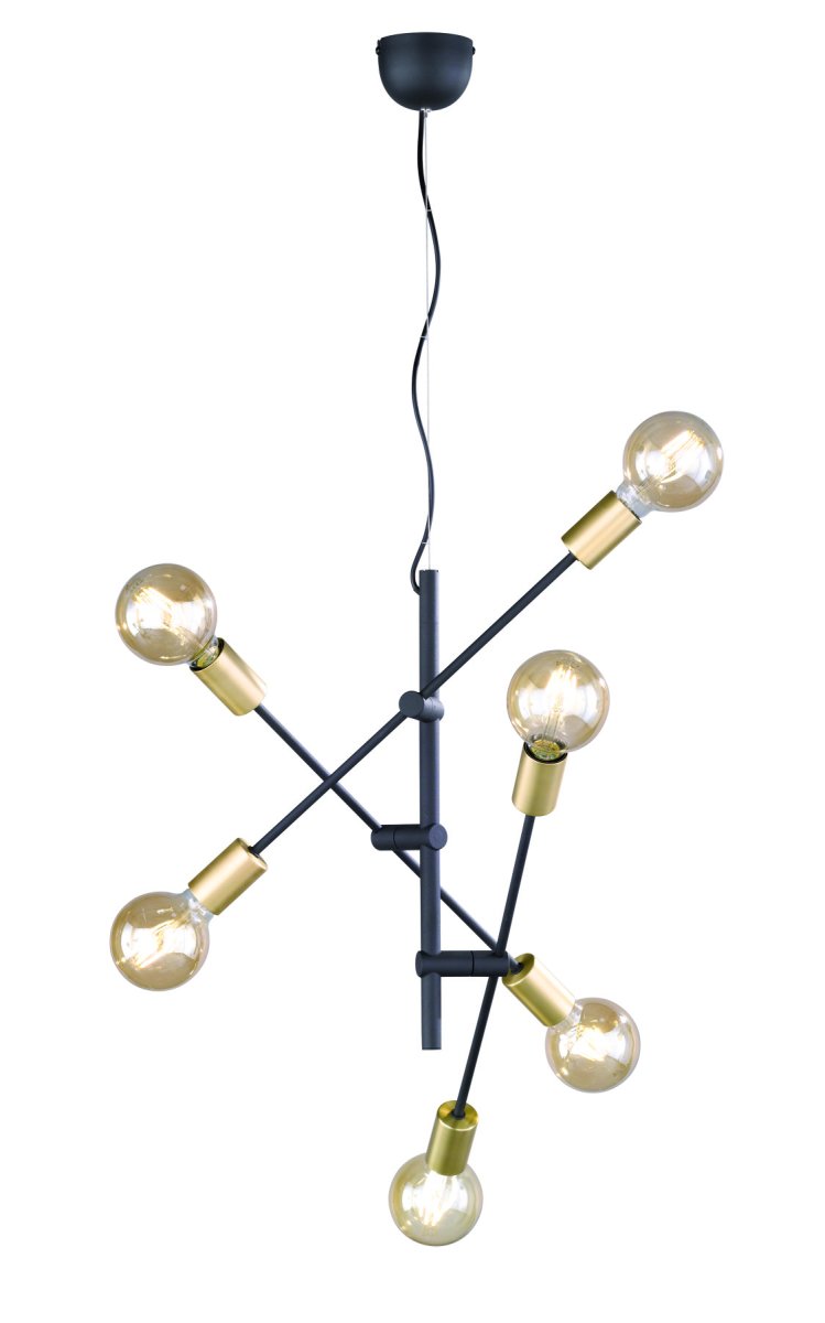 Cross 55cm Svart Taklampe Fra Trio Lighting - 