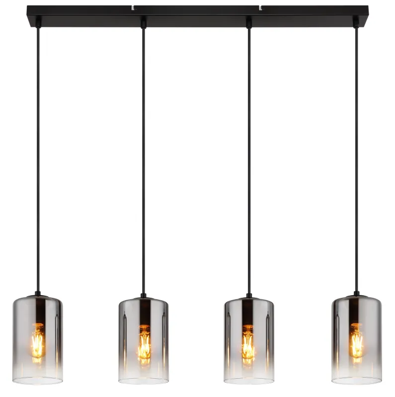 Roy 86cm Røykfarget Taklampe Fra Globo Lighting - Roy takpendel kombinerar modern design med funktionalitet och blir en elegant detalj i ditt hem.
