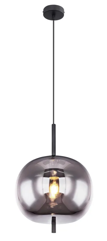 Blacky Ø30 Svart Taklampe Fra Globo Lighting - Blacky &auml;r en stilren armatur som skapar en st&auml;mningsfull och elegant belysning i ditt hem,&nbsp;perfekt i vardagsrum eller matsal.