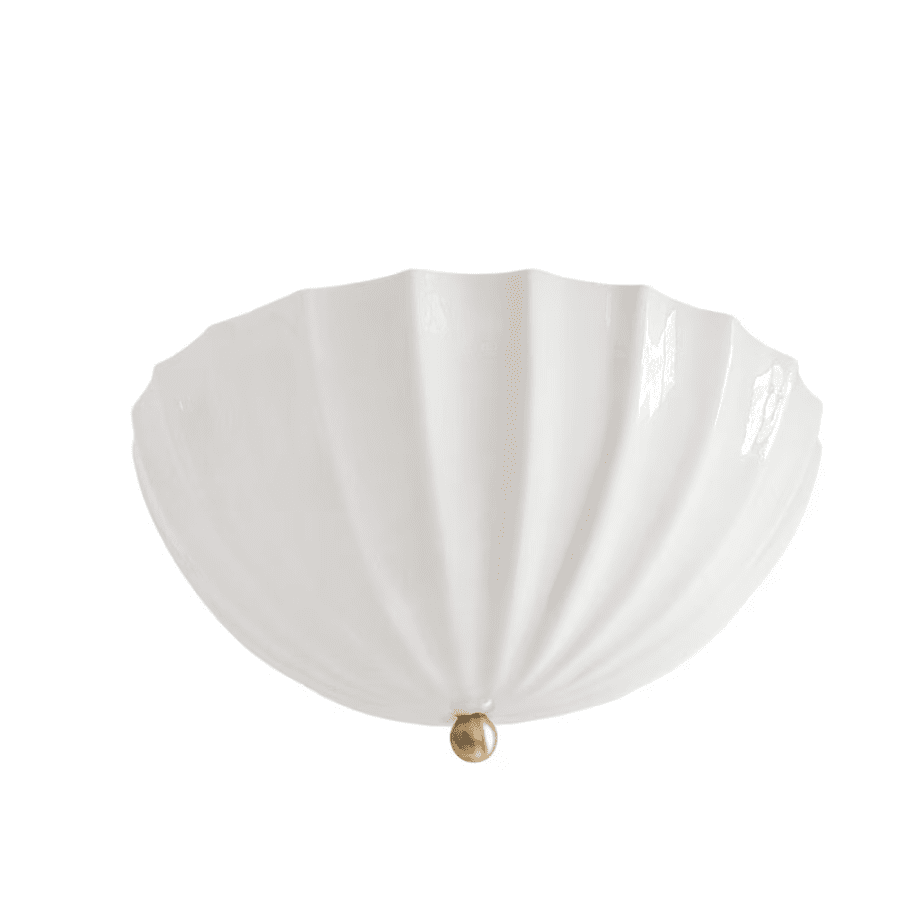 Irma Ø30 Hvit plafond Fra Strömshaga - Fordi lampene er munnbl&aring;st og laget av resirkulert glass, er det naturlige fargevariasjoner og sm&aring; merker i glasset, ofte kjent som &laquo;glimt&raquo;.