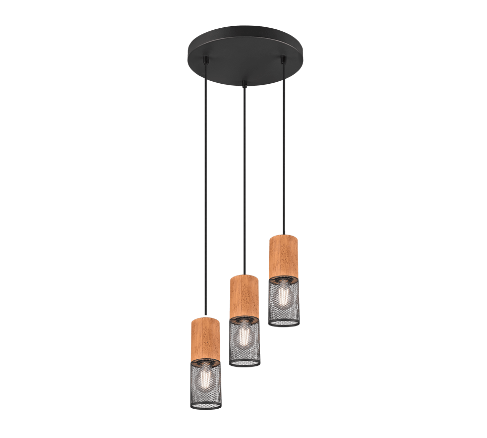 Tosh Ø28 Svart Taklampe Fra Trio Lighting - 