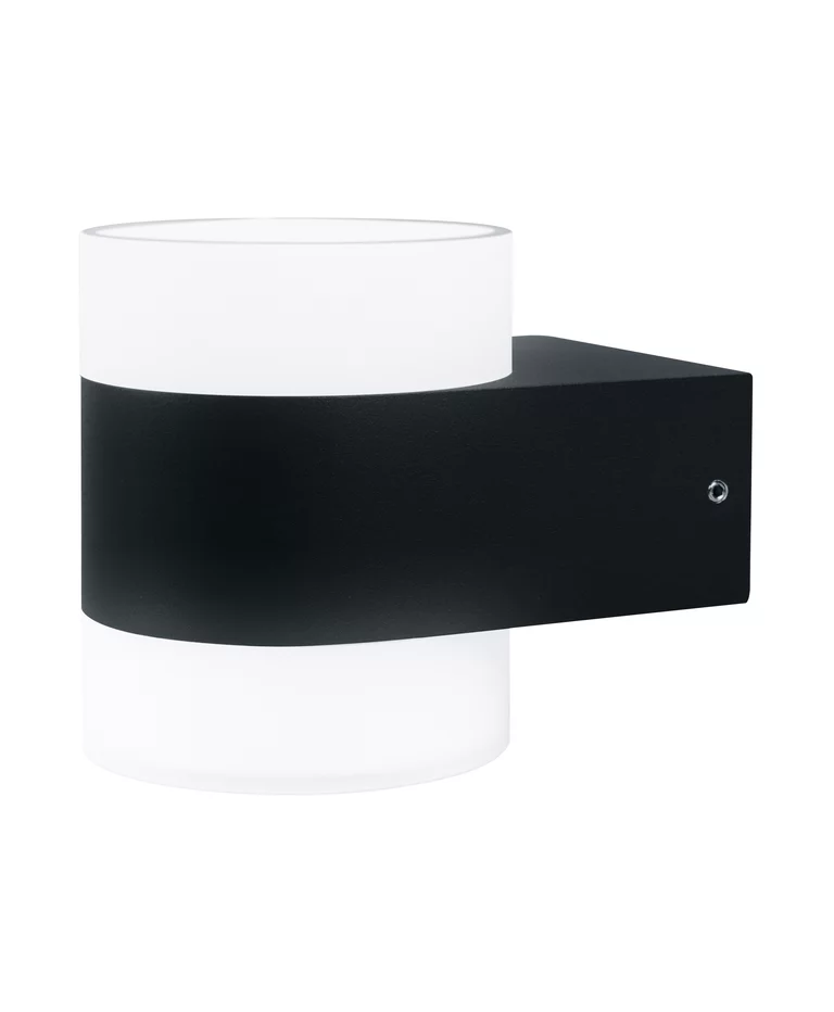 Puck UpDown Mørk grå utendørslampe Fra Osram - Puck UpDown&nbsp;&auml;r en modern och stilren fasadlampa som sprider sitt ljus b&aring;de upp&aring;t och ned&aring;t.