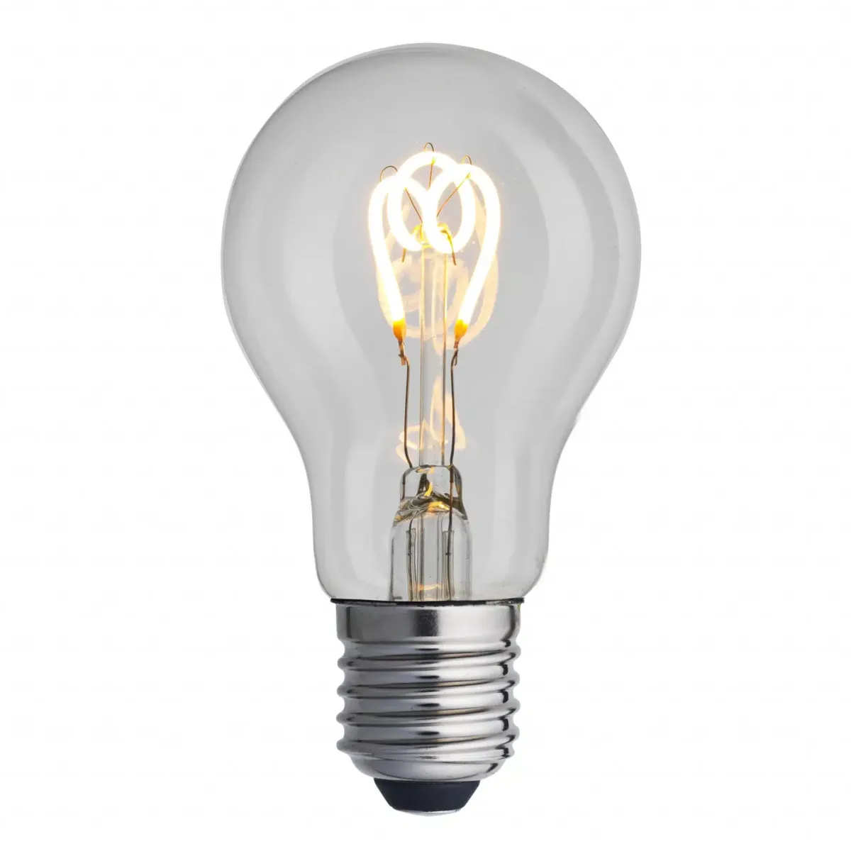 E27 normal 3W 2200K dimbar Gjennomsiktig Fra Unison - Ideell for &aring; skape et varmt og innbydende milj&oslash;; i hjemmet eller andre milj&oslash;er.