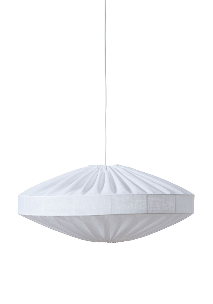Alba Skjerm Ekskl. Oppheng Ø58 Hvit Taklampe Fra Alde & Lind - Alba kan brukes som takpendel eller taklampe, avhengig av hvilken lampe du kombinerer den med.