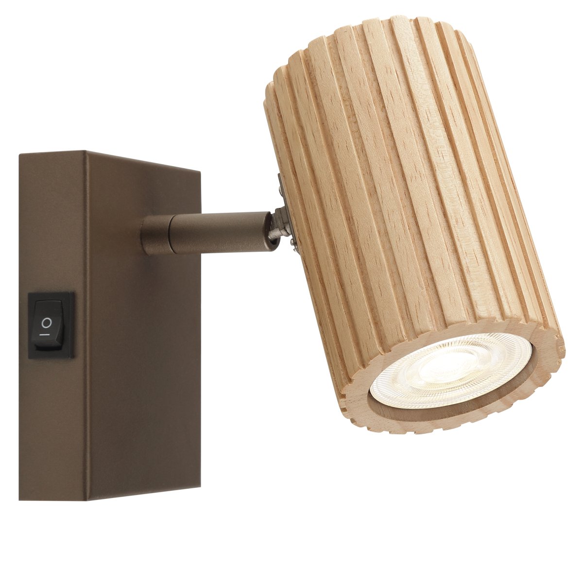 Lakewood 17cm Brun leselampe Fra Brilliant - Lakewood er ideell som nattbords- eller fotskammellampe, hvor den gir b&aring;de funksjonell belysning og en dekorativ detalj.