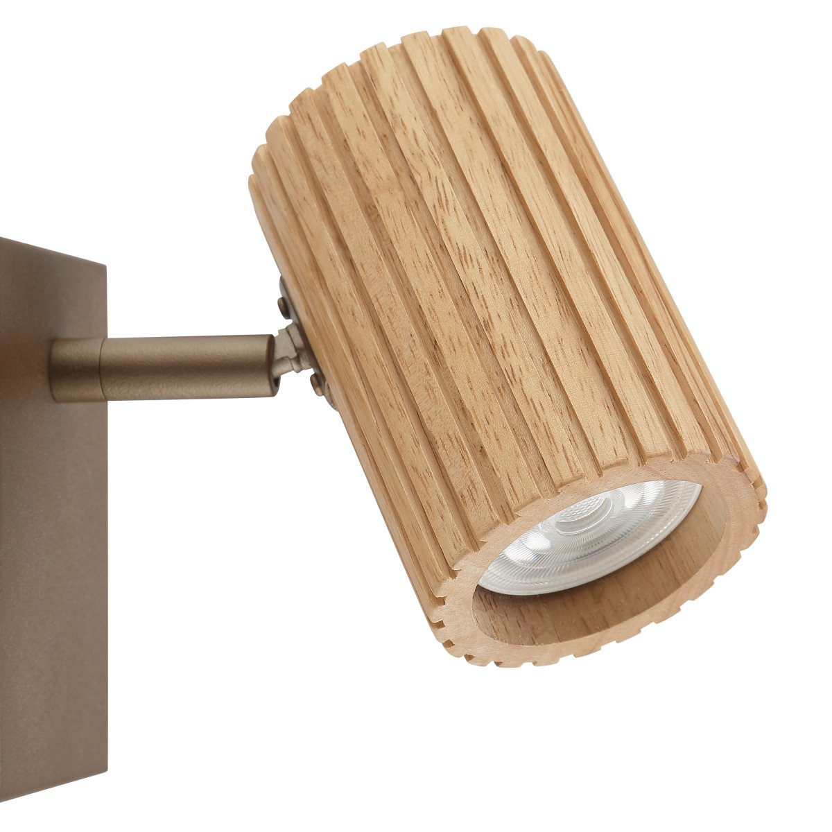 Lakewood 17cm Brun leselampe Fra Brilliant - Lakewood er ideell som nattbords- eller fotskammellampe, hvor den gir b&aring;de funksjonell belysning og en dekorativ detalj.