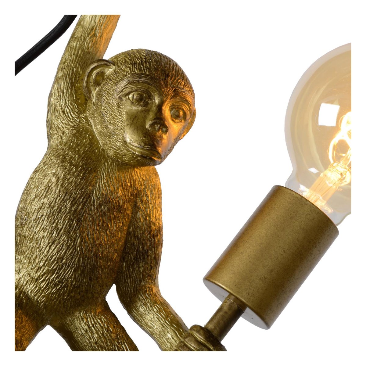 Extravaganza Chimp 48cm Svart vegglampe Fra Lucide - Extravaganza Chimp er det siste medlemmet av Extravaganza-serien og med sin akrobatiske stil skiller den seg ut med en gang.