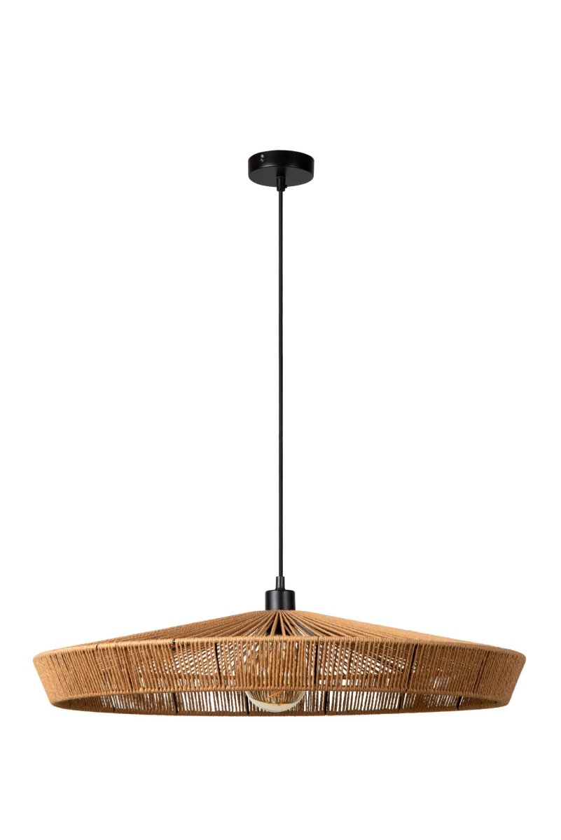 Yunkai Ø70 Natur Taklampe Fra Lucide - Koble pendellampen til en ekstern dimmer for å justere lysstyrken og skape den rette stemningen.