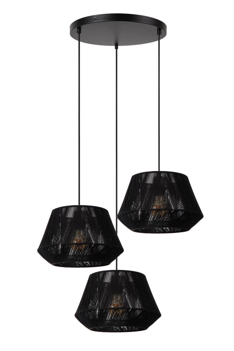Jessica Ø35 Svart Taklampe Fra Lucide - Unike produktegenskaper:Passer for bruk med LED-lysp&aelig;rerDenne lampen er justerbar i h&oslash;ydenLett &aring; koble til en dimmer (ekskl.
