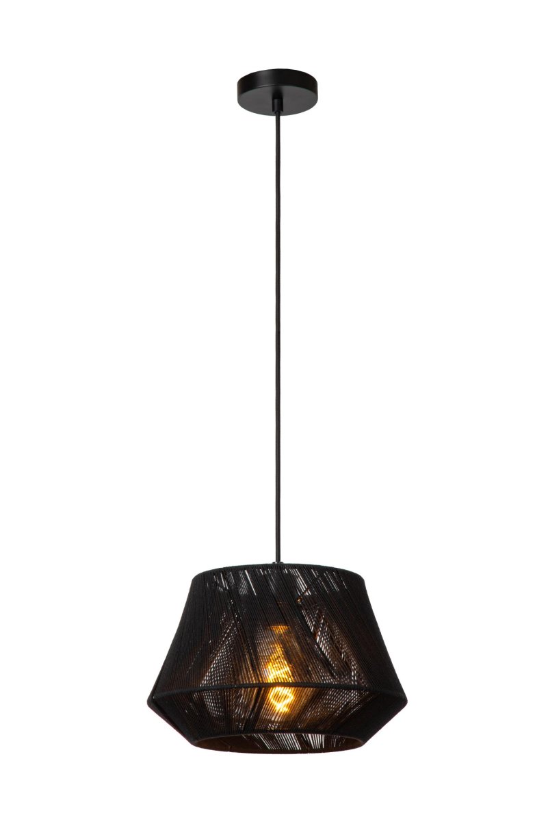 Jessica Ø30 Svart Taklampe Fra Lucide - Perfekt for &aring; skape en varm og innbydende atmosf&aelig;re i stuen eller spisestuen, Jessica passer best i en koselig sittegruppe.