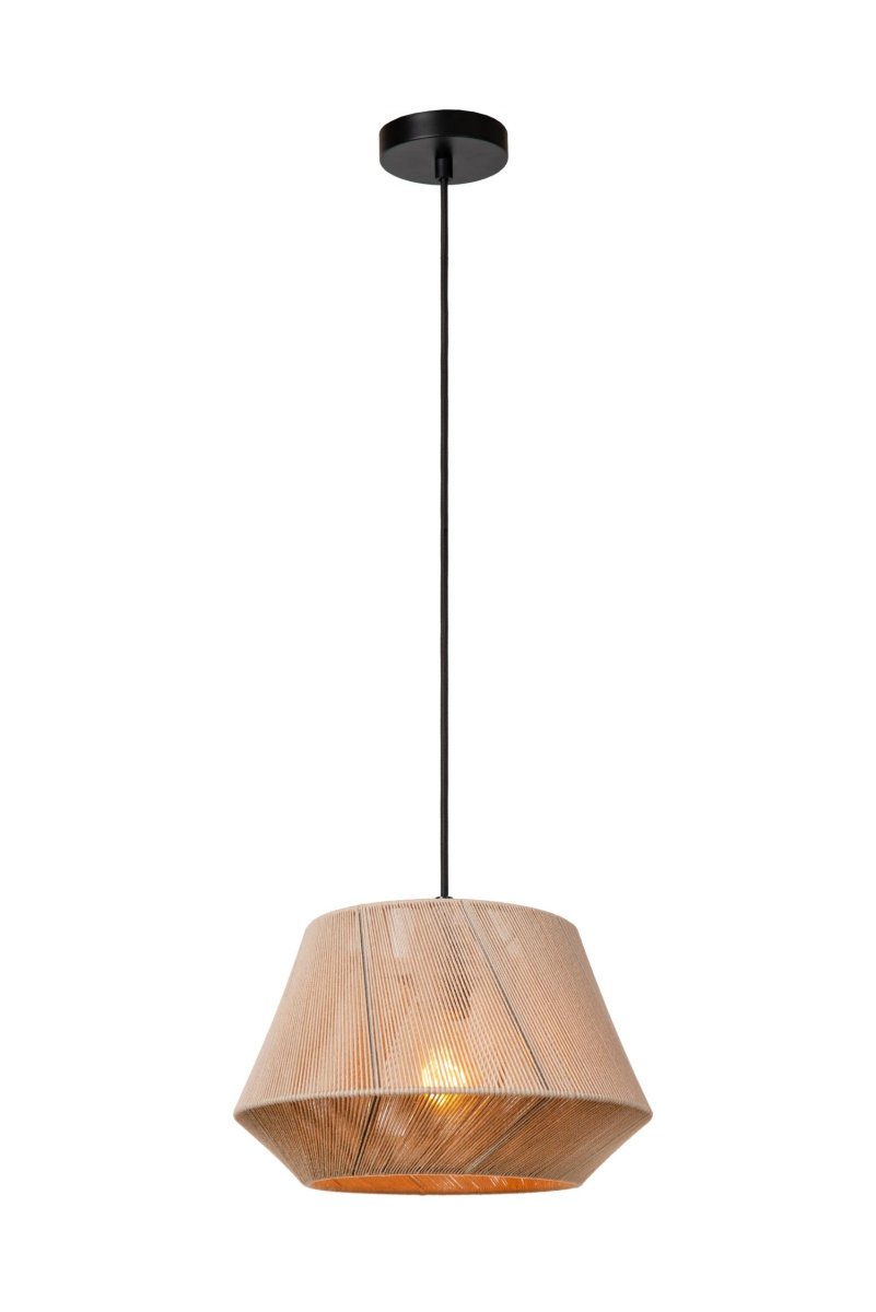 Jessica Ø30 Natur Taklampe Fra Lucide - Perfekt for &aring; skape en varm og innbydende atmosf&aelig;re i stuen eller spisestuen, Jessica passer best i en koselig sittegruppe.
