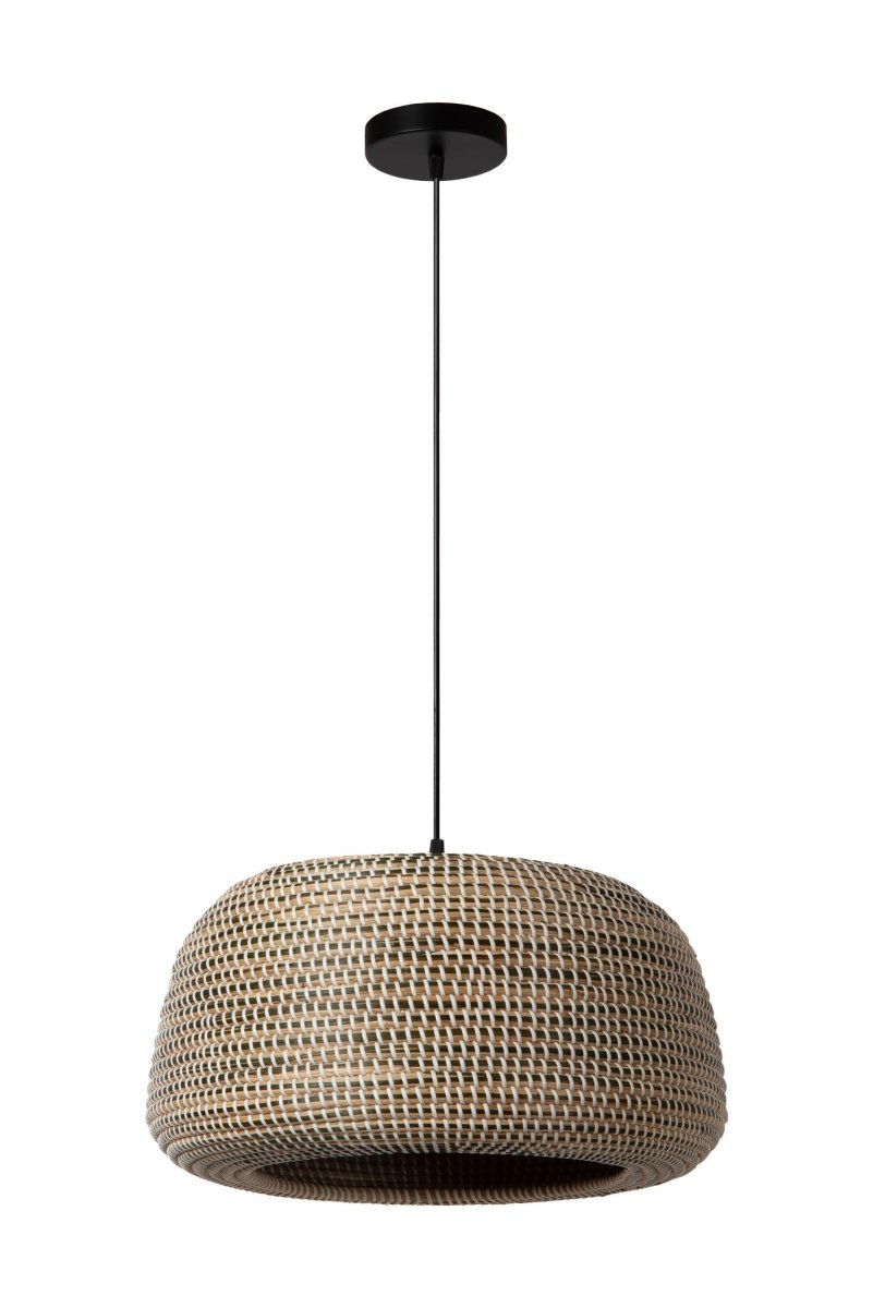 Maduka Ø47 Natur Taklampe Fra Lucide - Unike produktegenskaper:Passer for bruk med LED-lyskildeDenne lampen er h&oslash;ydejusterbarLett &aring; koble til en dimmer (ekskl.