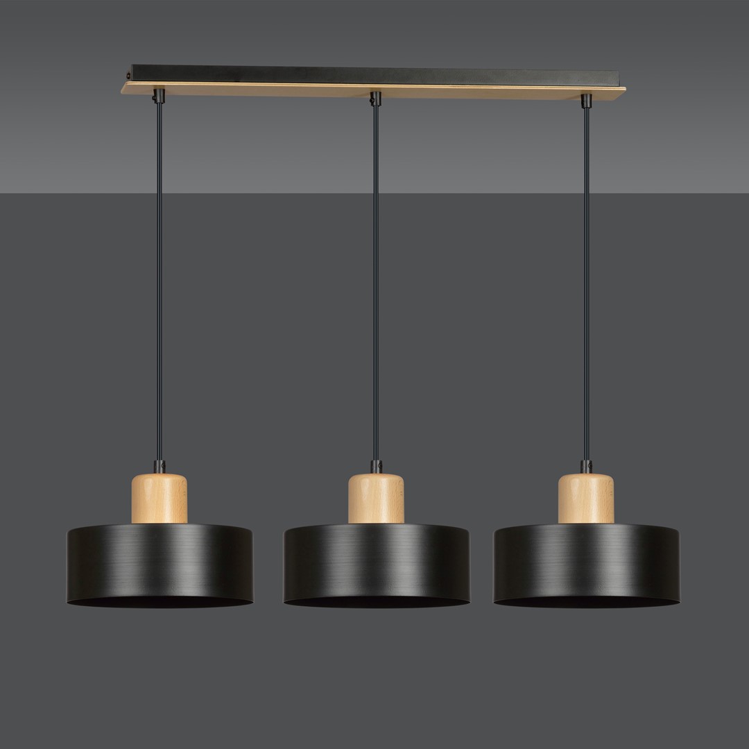 Torin 80cm Svart Taklampe Fra Emibig Lighting - Torin er en moderne serie taklamper med enkel form og stilig design &ndash; en modell som passer inn i nesten alle typer interi&oslash;r.
