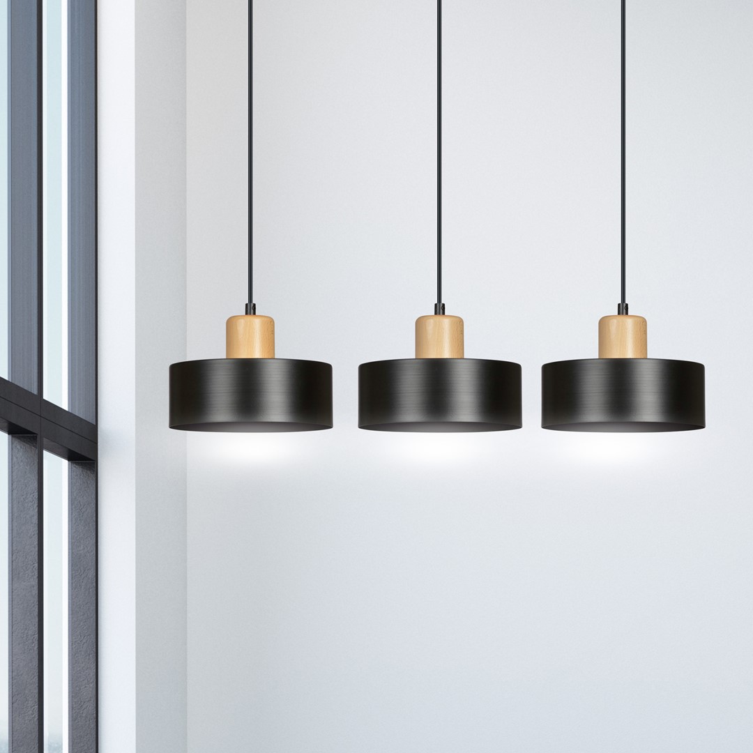 Torin 80cm Svart Taklampe Fra Emibig Lighting - Torin er en moderne serie taklamper med enkel form og stilig design &ndash; en modell som passer inn i nesten alle typer interi&oslash;r.