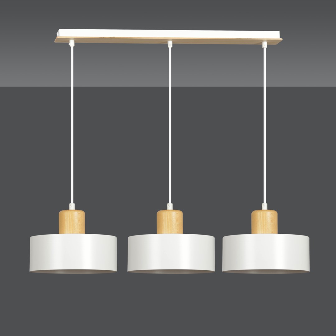 Torin 80cm Hvit Taklampe Fra Emibig Lighting - Torin er en moderne serie taklamper med enkel form og stilig design &ndash; en modell som passer inn i nesten alle typer interi&oslash;r.