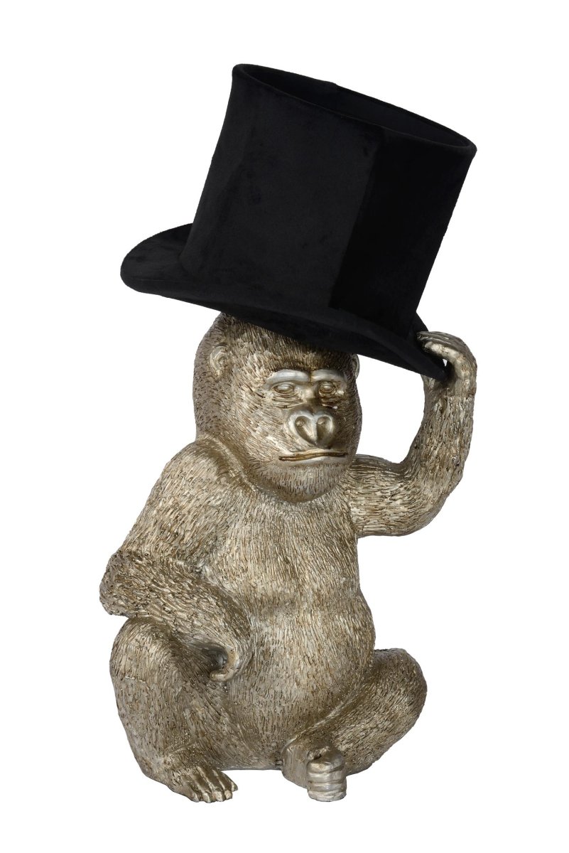 Extravaganza Gust 46cm Svart bordlampe Fra Lucide - Men det er ikke en hvilken som helst lue, for lampens lyskilde er skjult inne i hatten.