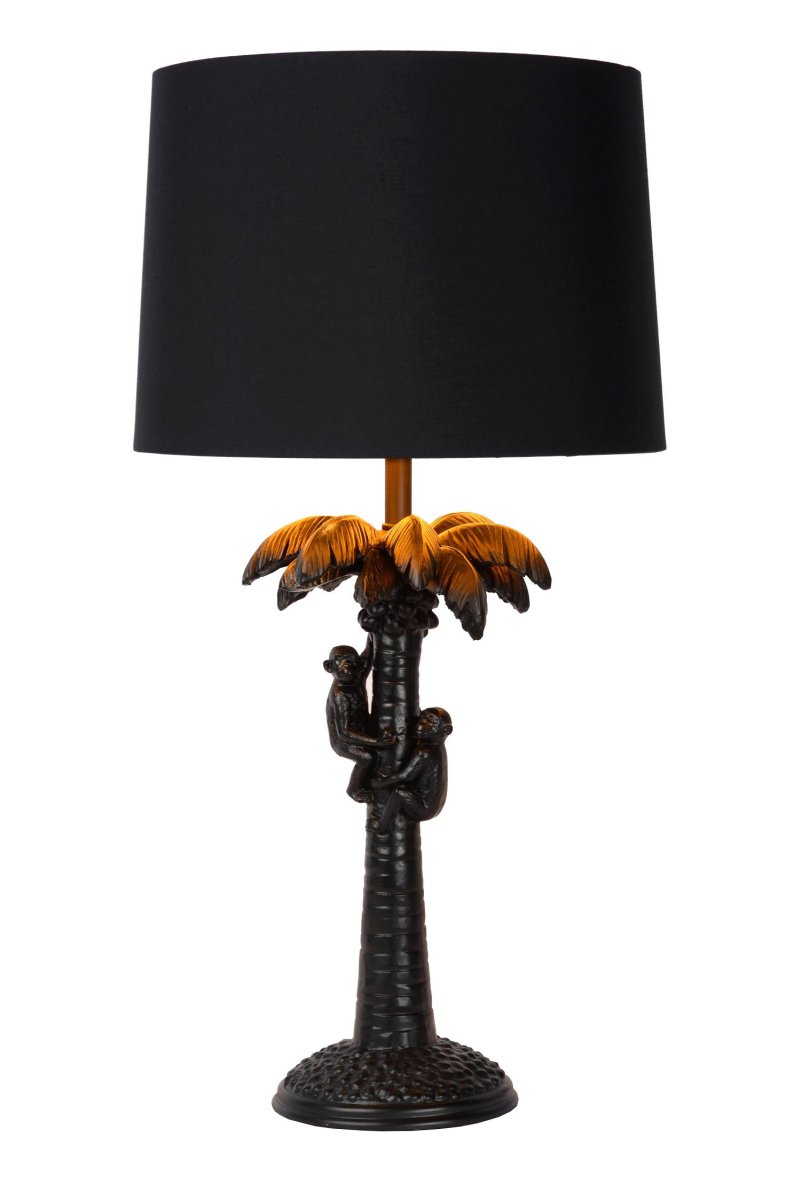 Extravaganza Coconut 58cm Svart bordlampe Fra Lucide - Denne plastlampen er en halv meter h&oslash;y og er kompatibel med en LED-lyskilde.