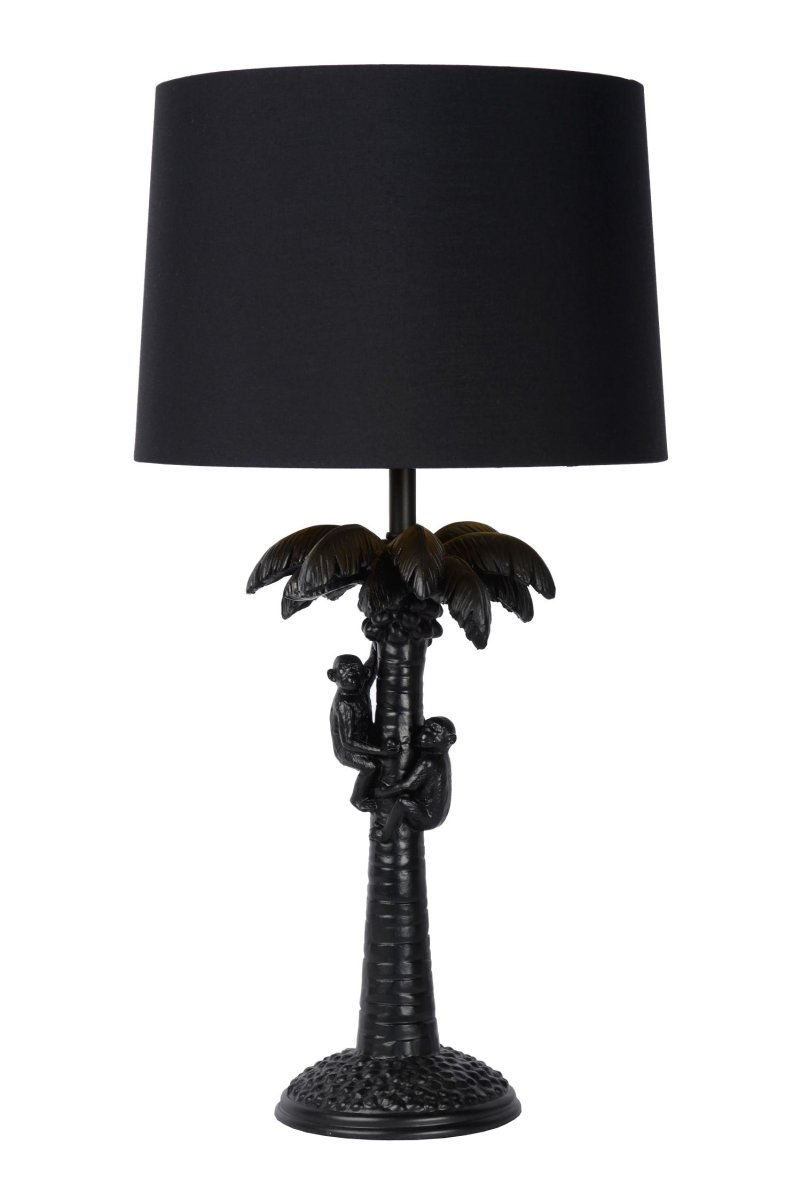 Extravaganza Coconut 58cm Svart bordlampe Fra Lucide - Denne plastlampen er en halv meter h&oslash;y og er kompatibel med en LED-lyskilde.
