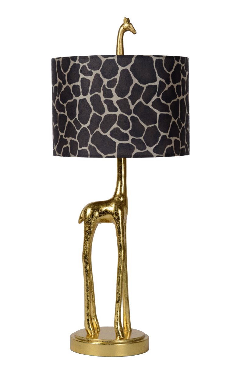 Extravaganza Miss Tall 60cm Matt gull/messing bordlampe Fra Lucide - Møt det nyeste medlemmet av vår Extravaganza-serie: Miss Tall, som tilbyr et originalt perspektiv på både belysning og sjiraffer.
