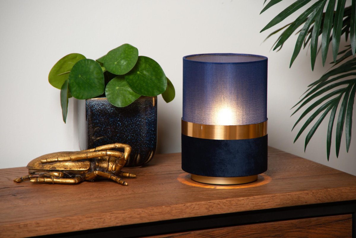 Extravaganza Tusse 22cm Blå bordlampe Fra Lucide - Med en høyde på 22 centimeter og en diameter på 15 centimeter er Extravaganza Tusse den perfekte prikken over i'en til ethvert rom.